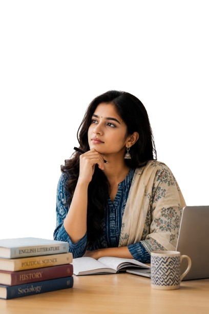 Online MA learner with MapMyCourse counselling support