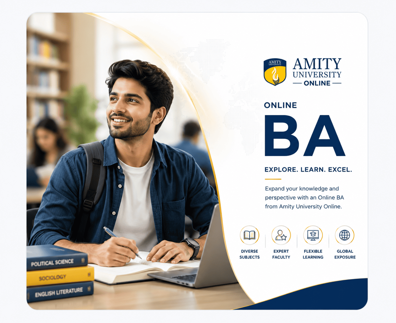 Amity Online BA degree sample