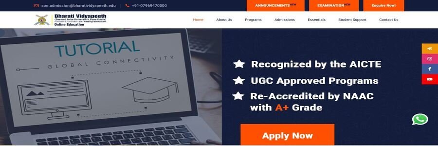 Bharati Vidyapeeth University Online